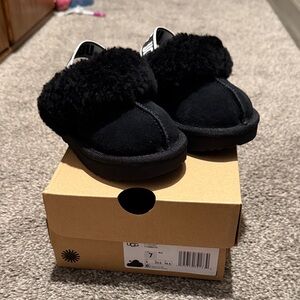 UGG Black Funkette slipper